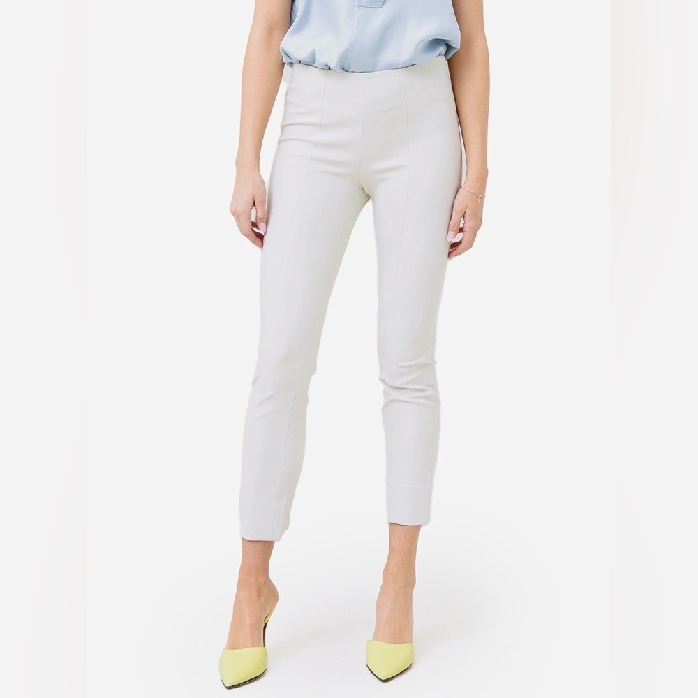 Vince Stitch Front Seam Ponte Legging Off White Size Small
